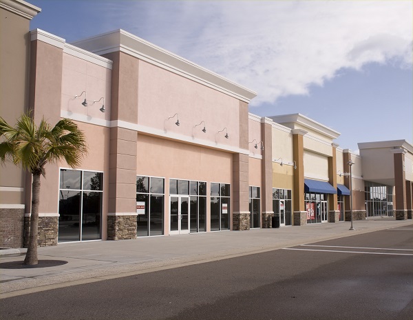 pastel storefront mall